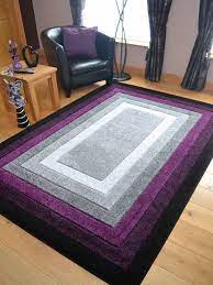 sahara purple grey border rug rugs