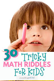 30 tricky math riddles for kids