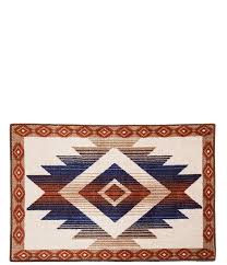 striking southwestern inspired bath rug