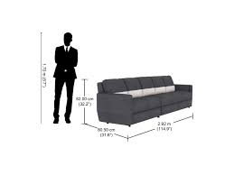 Collet Sofa Set In Dark Grey Upto