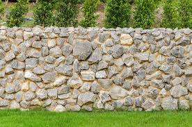 Fence Real Stone Wall Surface With