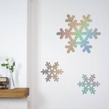 Glitter Snowflakes Wall Stickers