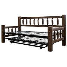 Rustic Farmhouse Daybed Pop Up Trundle