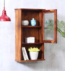 Sheesham Wood Cabinet Wall Shelf