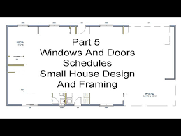 part 5 windows and door schedules