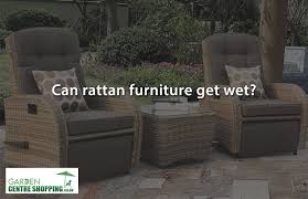 can rattan garden furniture get wet