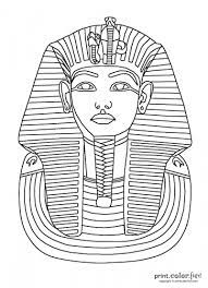 On the 26th november 1922, after five long years of scouring. Mask Of Tutankhamun Coloring Pages Ancient Egypt S King Tut Print Color Fun