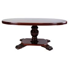 Oval Mahogany Coffee Table 1930s For