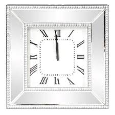 Mirrored Wall Clock 99172 The Home Depot