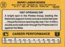 It is estimated that only 5,000 tiffany. Card Of The Day 1987 Donruss Opening Day Barry Bonds Johnny Ray Error Pirates Prospects