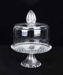 Glass Footed Cake Stand Dome