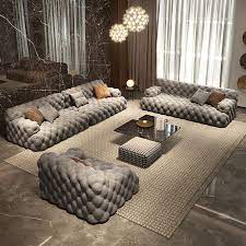 Trendy Velvet Sofa Set