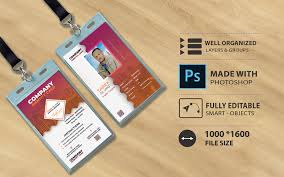 corporate id card template design