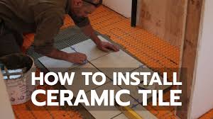 how to install ceramic tile you