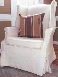 Single Cushion Wing Chair Slipcover Set