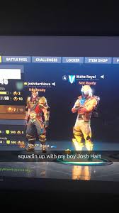 There are symbols from a tonne of different. Fortnite With Josh Hart Lakers