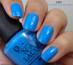 Opi No Room For The Blues Cause Im Feeling Blue Nails