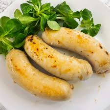 french white sausages boudin blanc