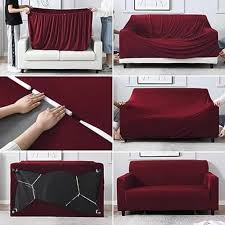 Solid Elastic Stretchable Sofa Cover