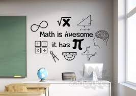 Math Wall Decal Math Is Awesome It Has