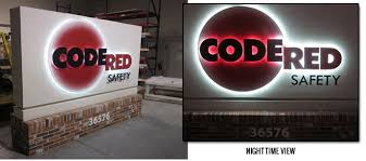 Custom Outdoor Lighted Business Signs