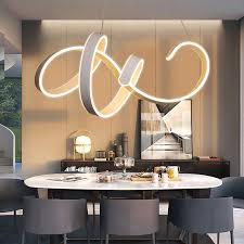 Spiral Led Wave Ceiling Pendant Lamp Chandelier Modern Infinity Light Fixtures Ebay