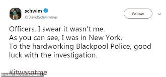 Blackpool Police Identify David Schwimmers Doppelganger