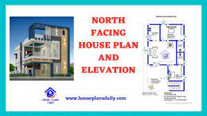 North Facing House Plan And Elevation