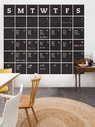 Chalkboard Wall Decal Calendar