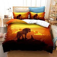 lion king simba bedding set cartoon boy