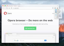 Messenger apps in the sidebar: Opera Developer 34 0 2011 0 Update Blog Opera Desktop