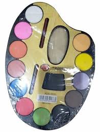 multicolor round artist palette water