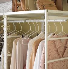 Some have the option of added shelves, or two rows of hanging rails, which can be preferable if you don't have lots of long clothes such as dresses. Jonaxel Adjustable Clothes Rail White 46 82 Cm Ikea
