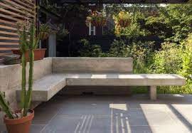 Concrete Garden Bench Backyard Seating