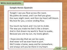 how to write a quatrain poem 10 steps