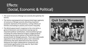 The bengal famine of 1943 | PPT