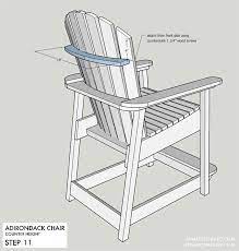 Adirondack Counter Height Chair Kreg Tool