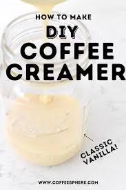 clic homemade vanilla coffee creamer