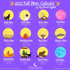Full Moon Dates 2022 - 2022 Full Moon Calendar — KilmainCrystals