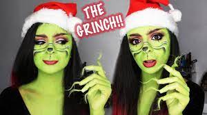 the grinch makeup tutorial xmas glam