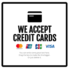 If you want to accept online credit card payments you'll need a digital storefront, such as an ecommerce store or website, and a payment gateway. We Accept Credit Cards Sign Credit Card Sign Credit Card Sign Templates