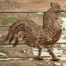 Rustic Rooster Wall Hanging Antique