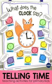 Telling Time Activities What Does The Clock Say Telling