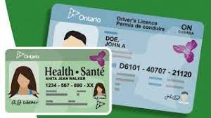 licence and health card ontario canada