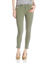 Calvin Klein Jeans Womens Garment Dyed Ankle Skinny Pants In Ivy Mist 30