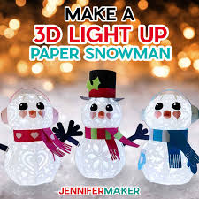 snowman designs in 3d for christmas