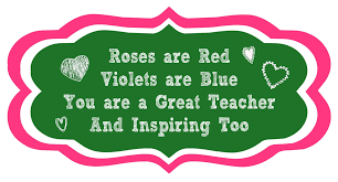 roses are red printable teacher poem