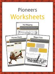 Pioneer Facts Information Worksheets