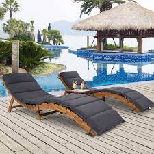 chaise lounge chairs with side table