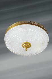19th century ceiling light in crystal